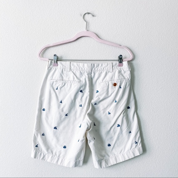 🧤SOLD🧤J. Crew Gramercy Sailboat Embroidered Shor - Picture 2 of 6